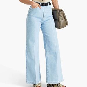 Officine generale Light wash wide leg jeans